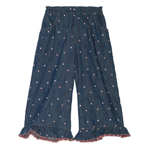 Zimmermann - Awaken Pois Denim Pantolon | Koyu Mavi