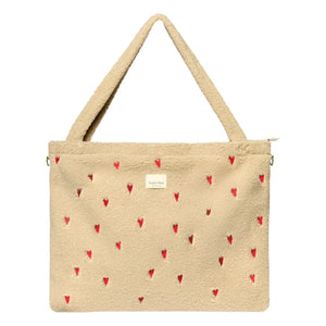 Studio Noos - Hearts Baby Care Bag | Ecru