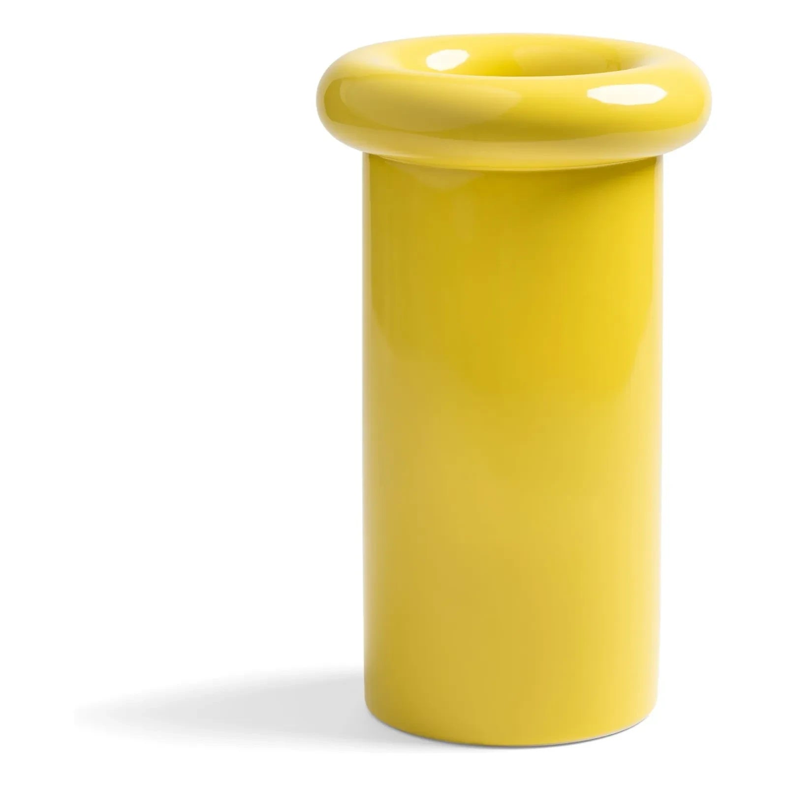 &Klevering - Turban Stone Ceramic Vase | Yellow