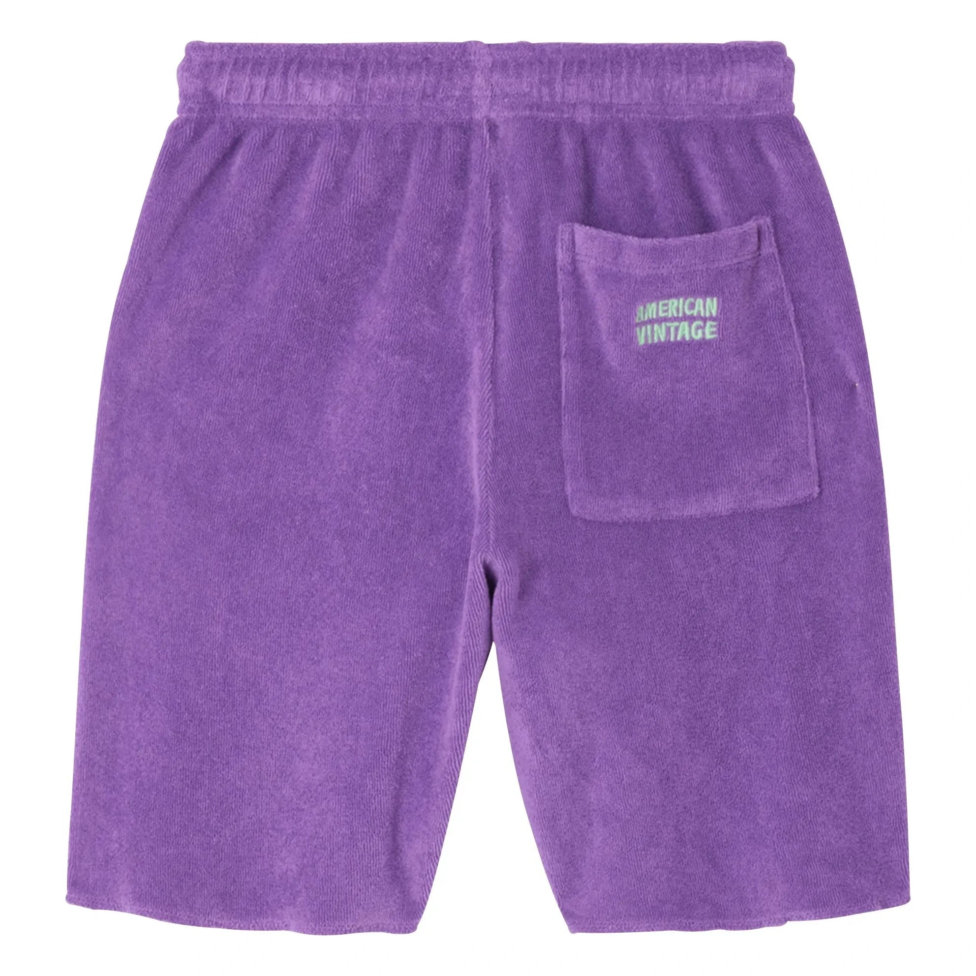 American Vintage - Fuxow Organic Cotton Jogger Shorts | Purple