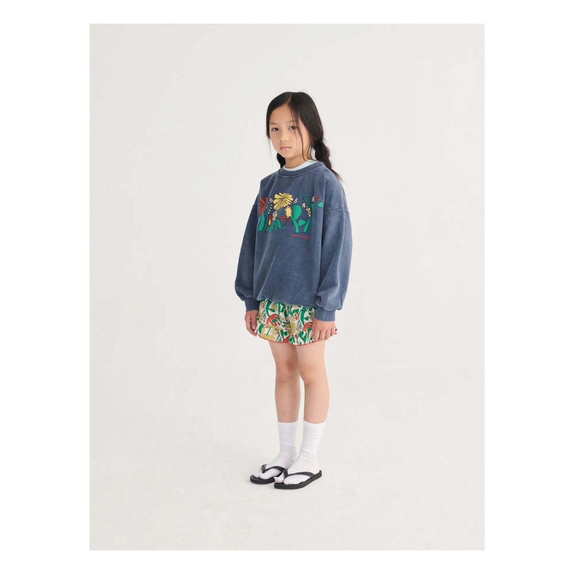 Bobo Choses - Herbalist organik pamuklu sweatshirt | Lacivert