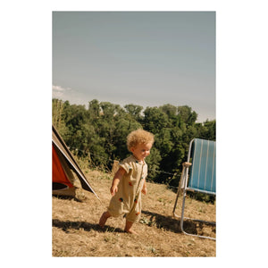 Studio Bohème - Bebecito Romper with Watermelon Organic Cotton | Sage