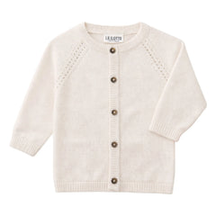 Lililotte - Victoria Mini Organic Cotton Cardigan | Ecru