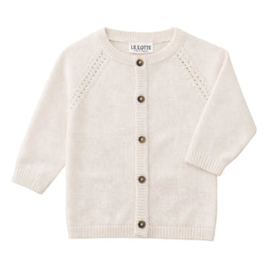 Lililotte - Victoria Mini Organic Cotton Cardigan | Ecru