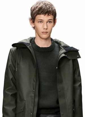 Rains - Long Parka Coat Nome W3T3 | Dark Green
