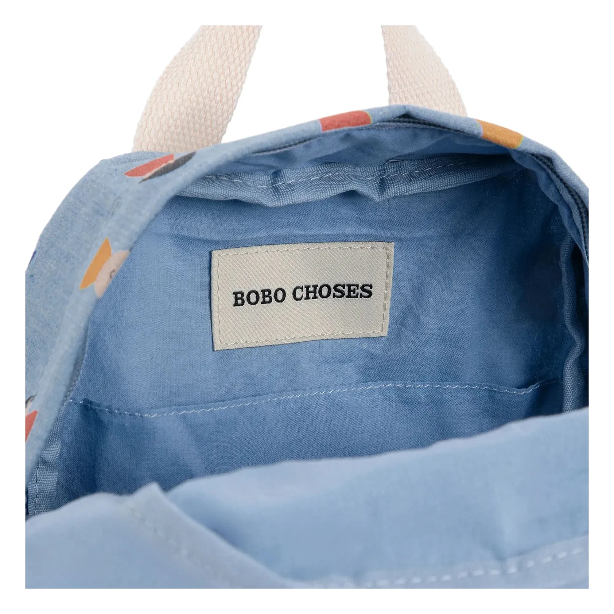 Bobo Choses - Cartoon Character Organic Cotton Backpack | Indigo Blue
