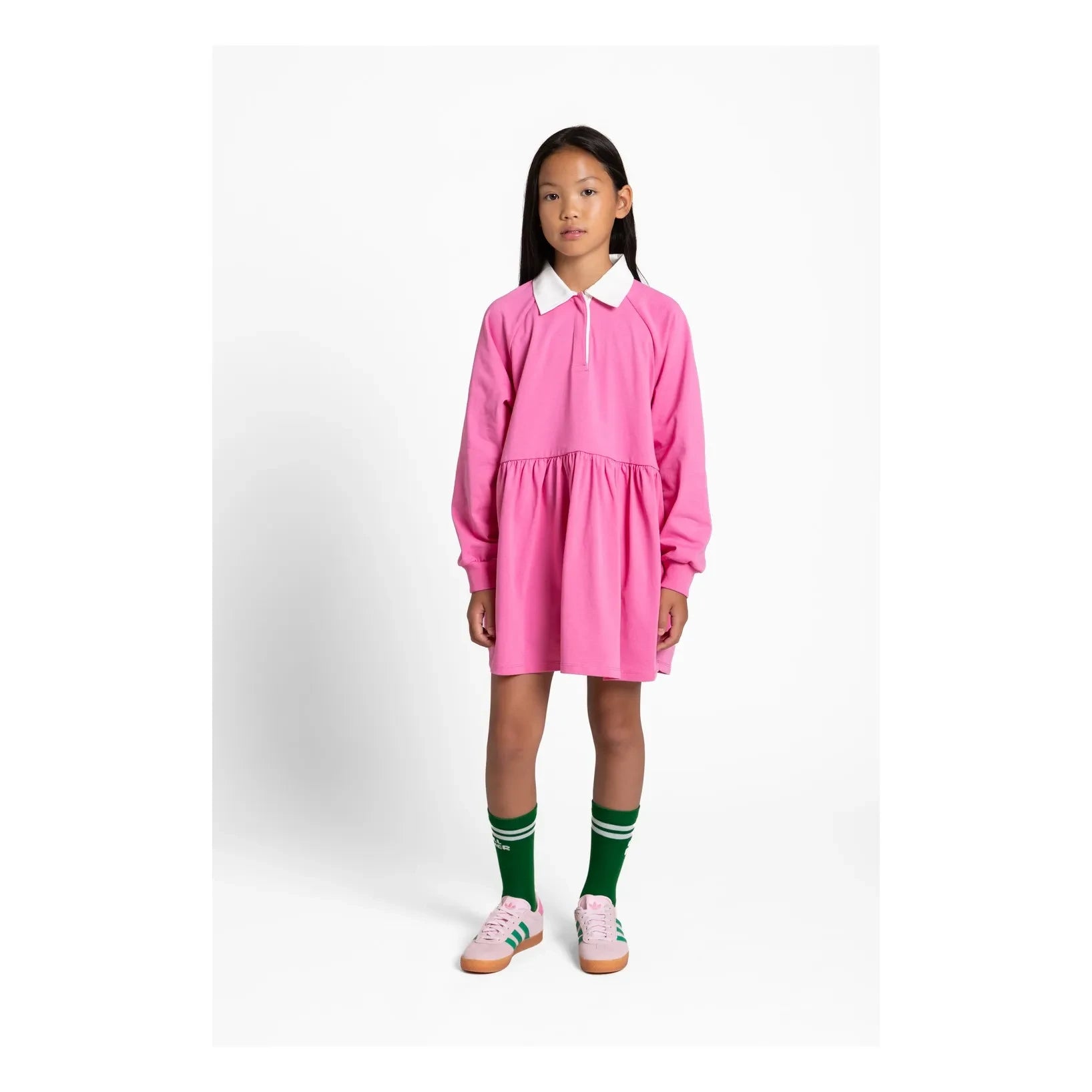 Smallable Kid - Camelia Polo Dress | Candy Pink