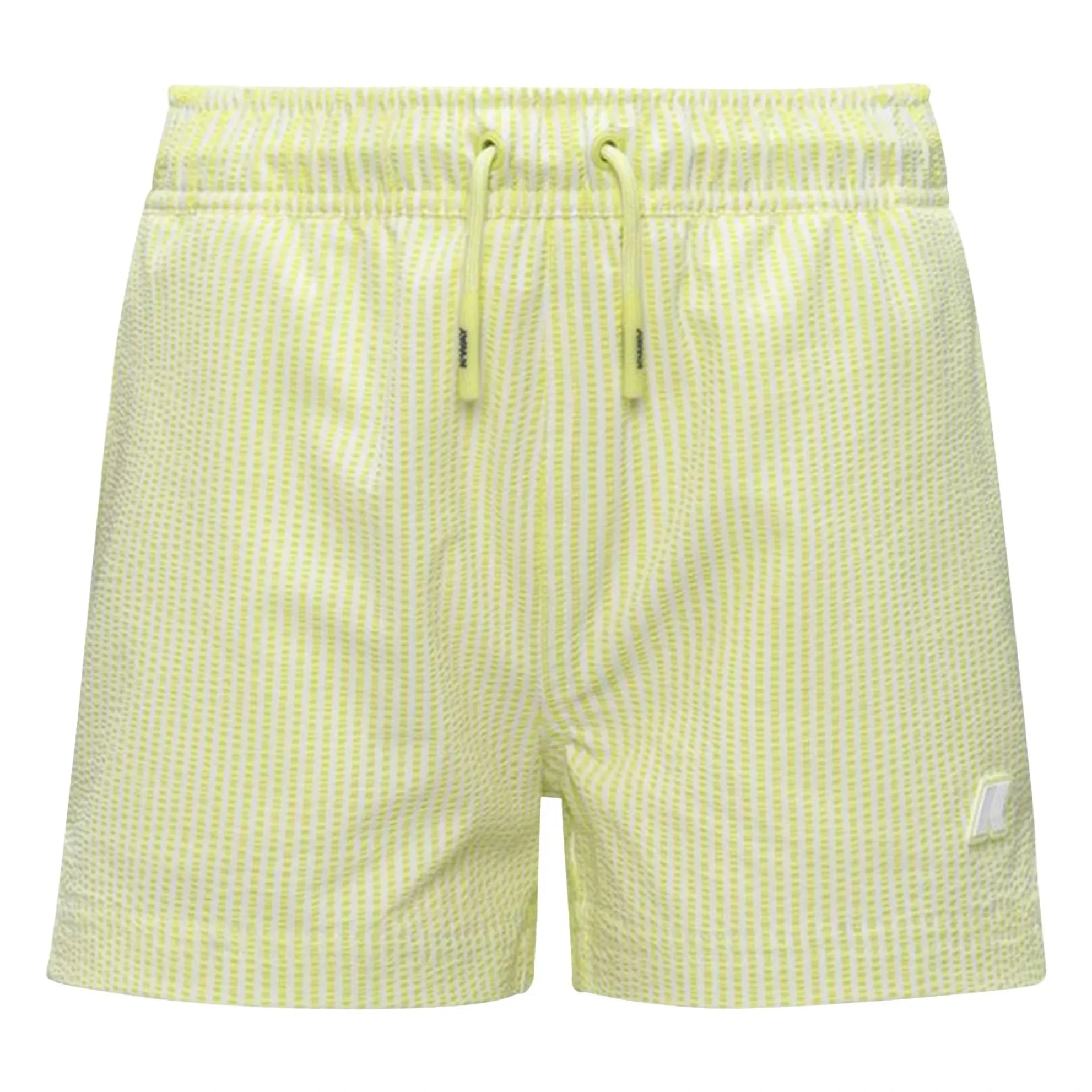 K-way - Hazel Beach Striped Swimsuit Shorts | Yellow