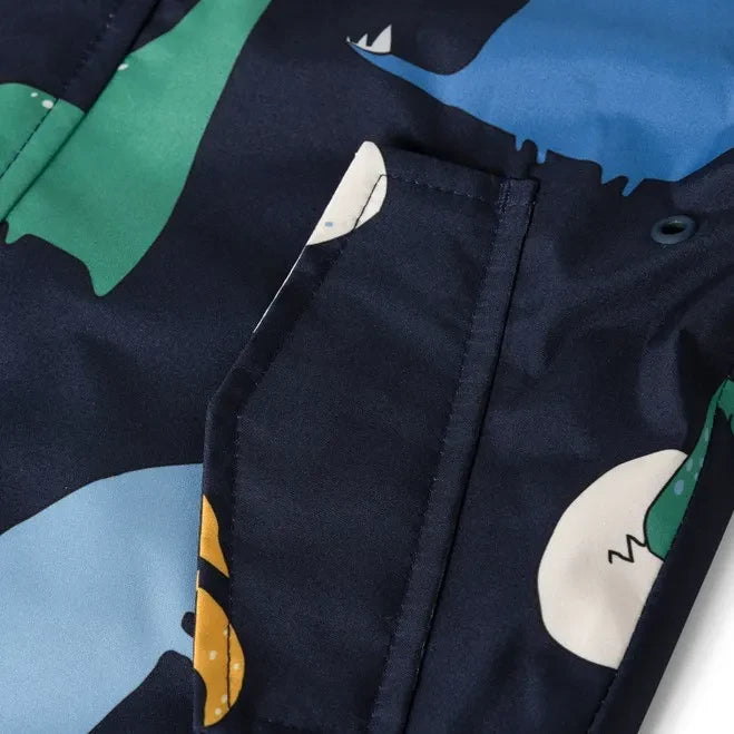 Liewood - Manu Dinosaurs Rainwear Set Made from Recycled Fibers | Navy