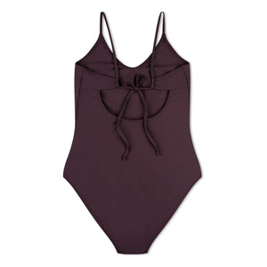 Matona - 1-Piece V-Neck Jersey Made from Recycled Fibers | Eggplant