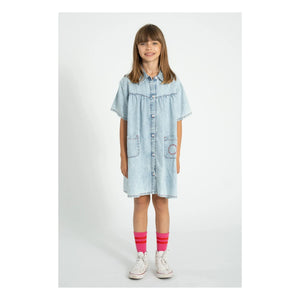 Piupiuchick - Denim Dress | Light Blue