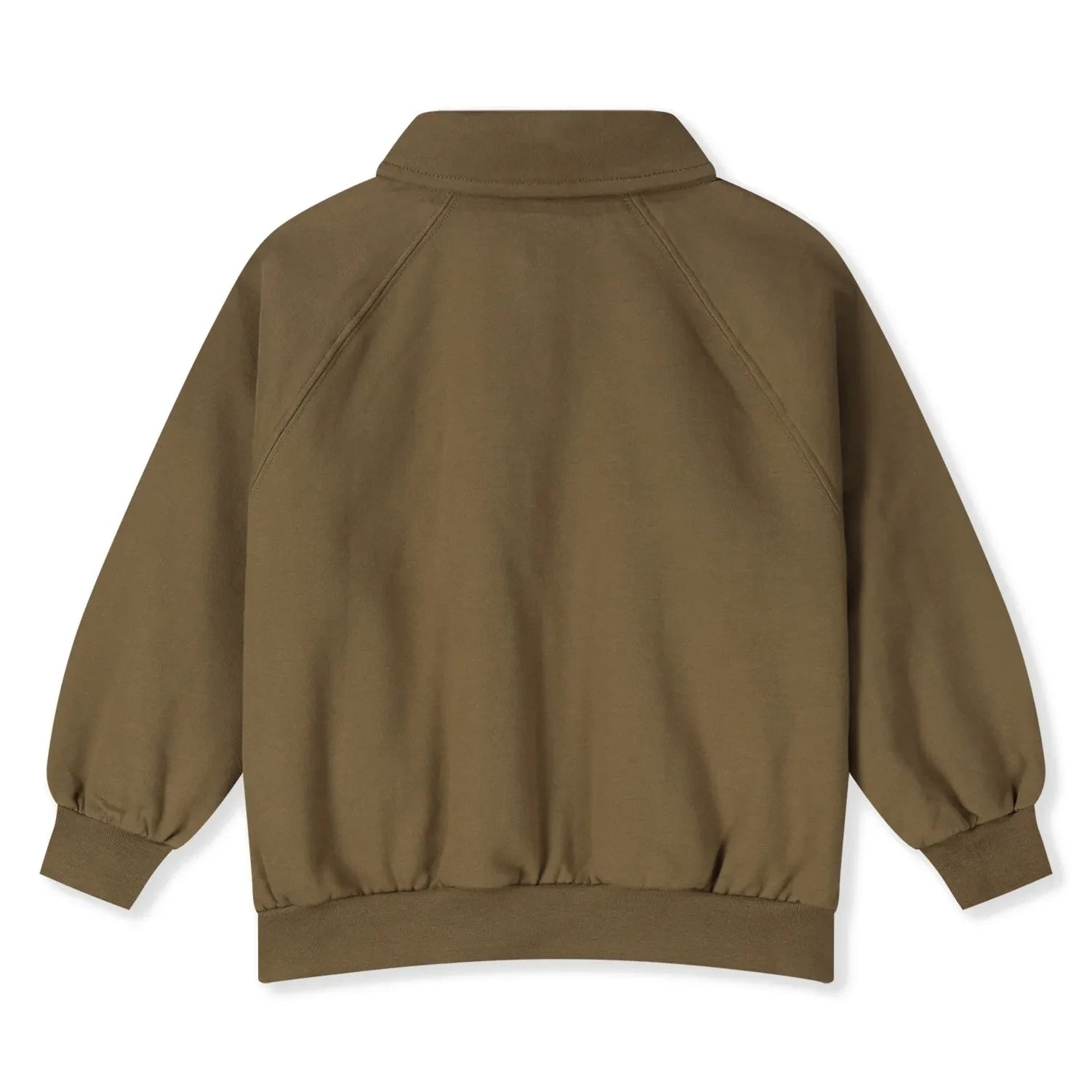 Gray Label - Organik pamuk polo yaka sweatshirt | Kahverengi