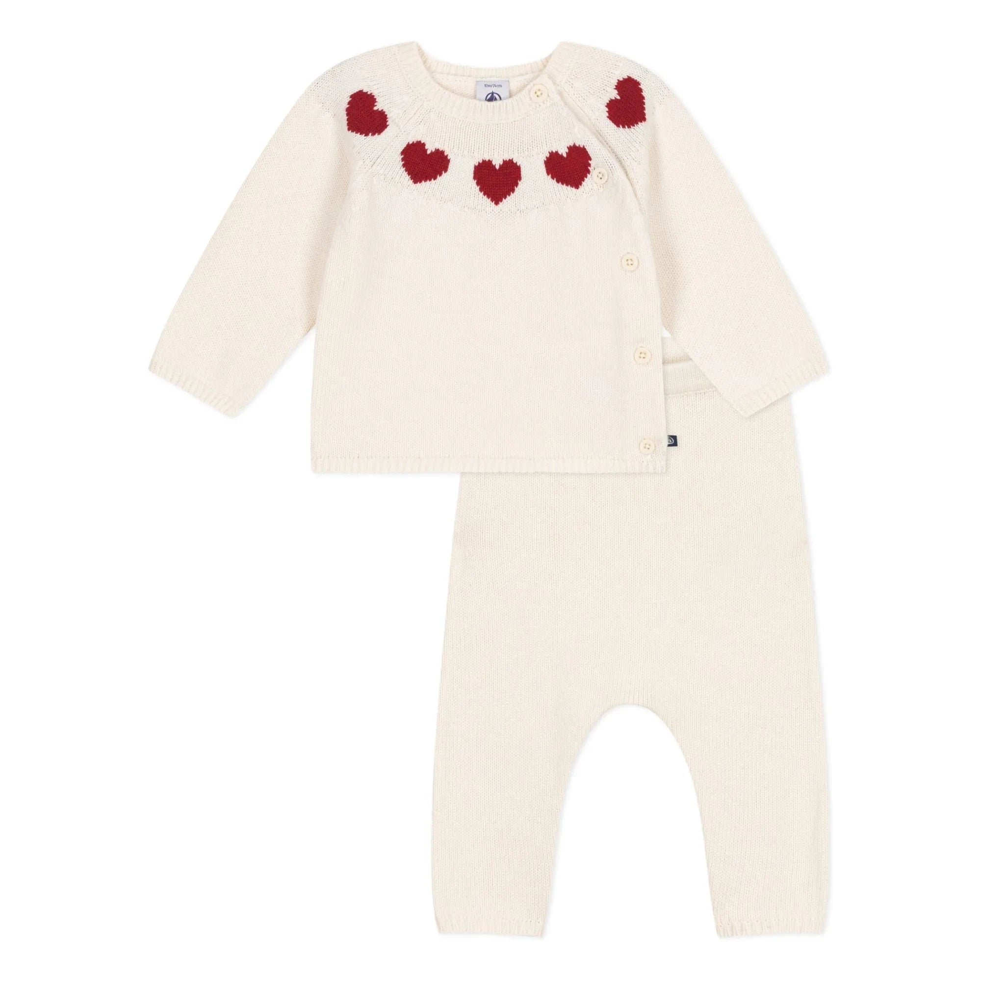 Petit Bateau - 2-Piece Mesh Set | White