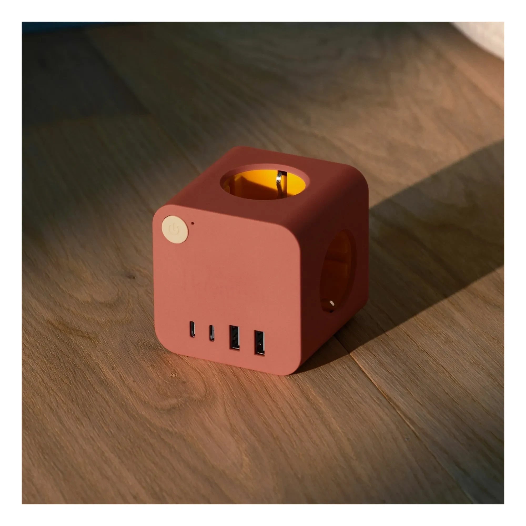 Kreafunk - Ampie compact extension cord | Terracotta