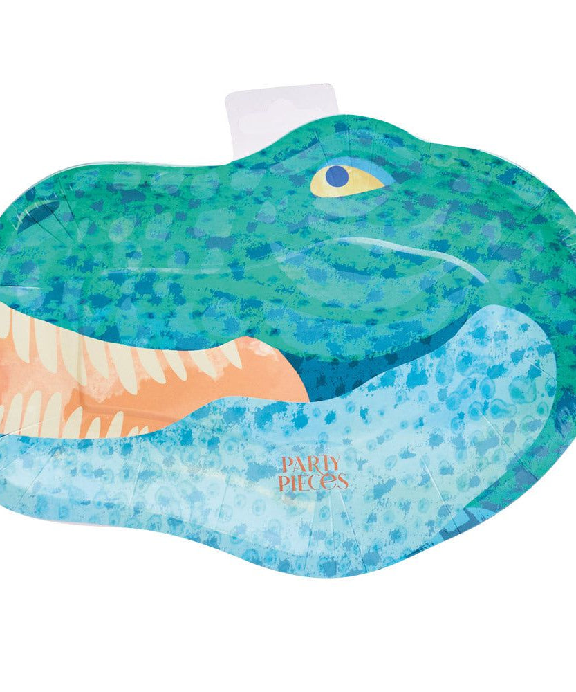 Party Pieces - Kaşif Dino 8&apos;li Parti Karton Tabağı-Dinossi