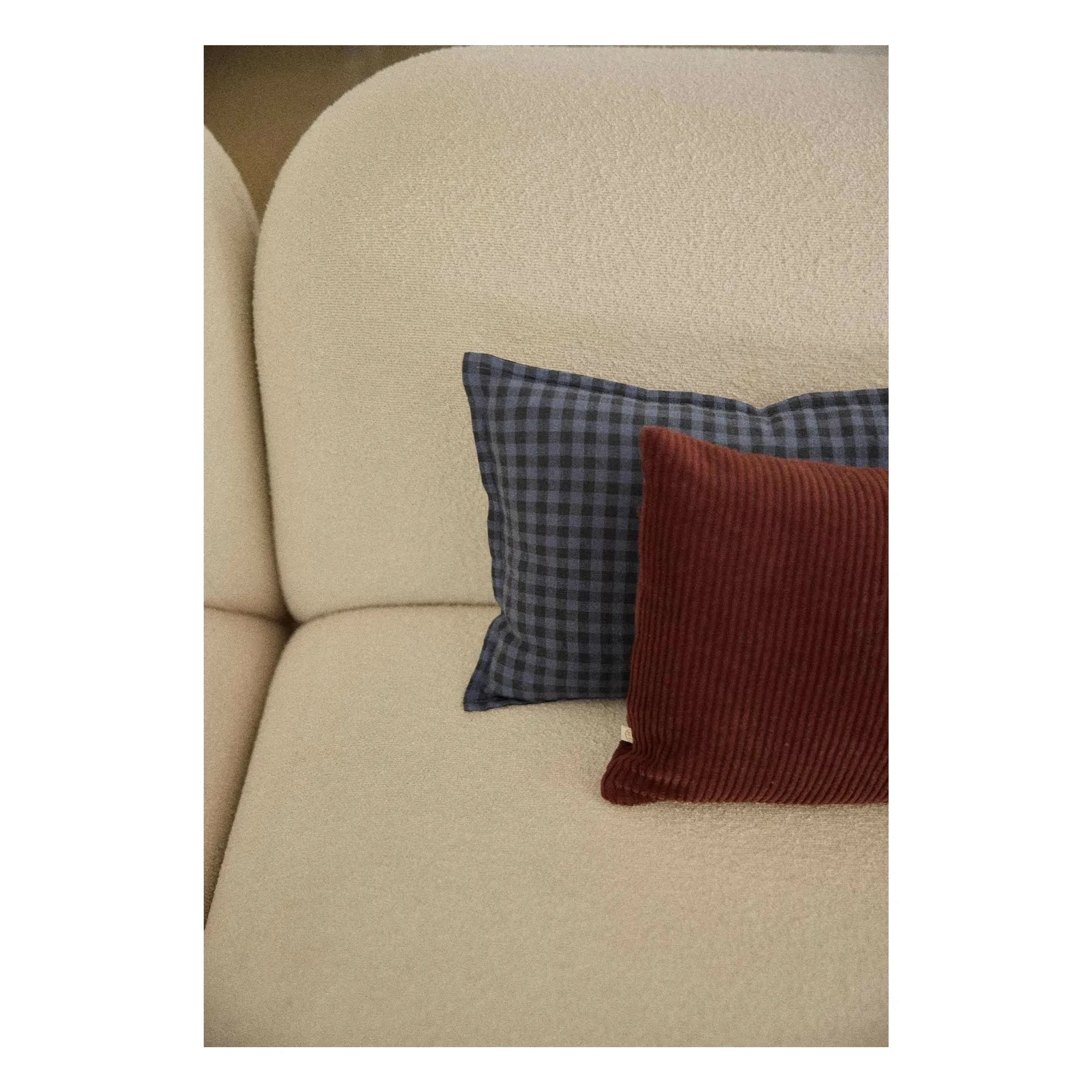 Gabrielle Paris - Taormina Washed Linen Pillowcase | Vichy Marine