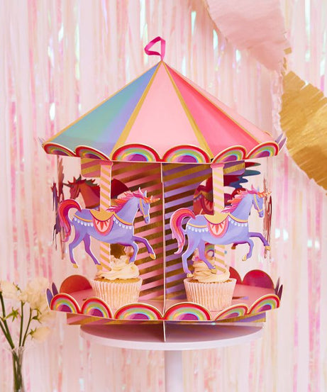 Party Pieces - Unicorn Atlıkarınca İkram Standı-Dinossi