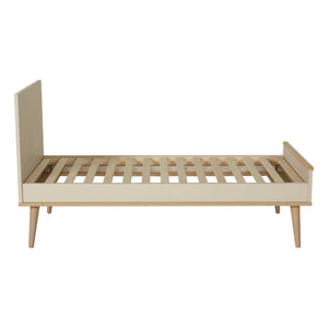 Quax - Flow Oak Crib 70 x 140 cm | Chalk