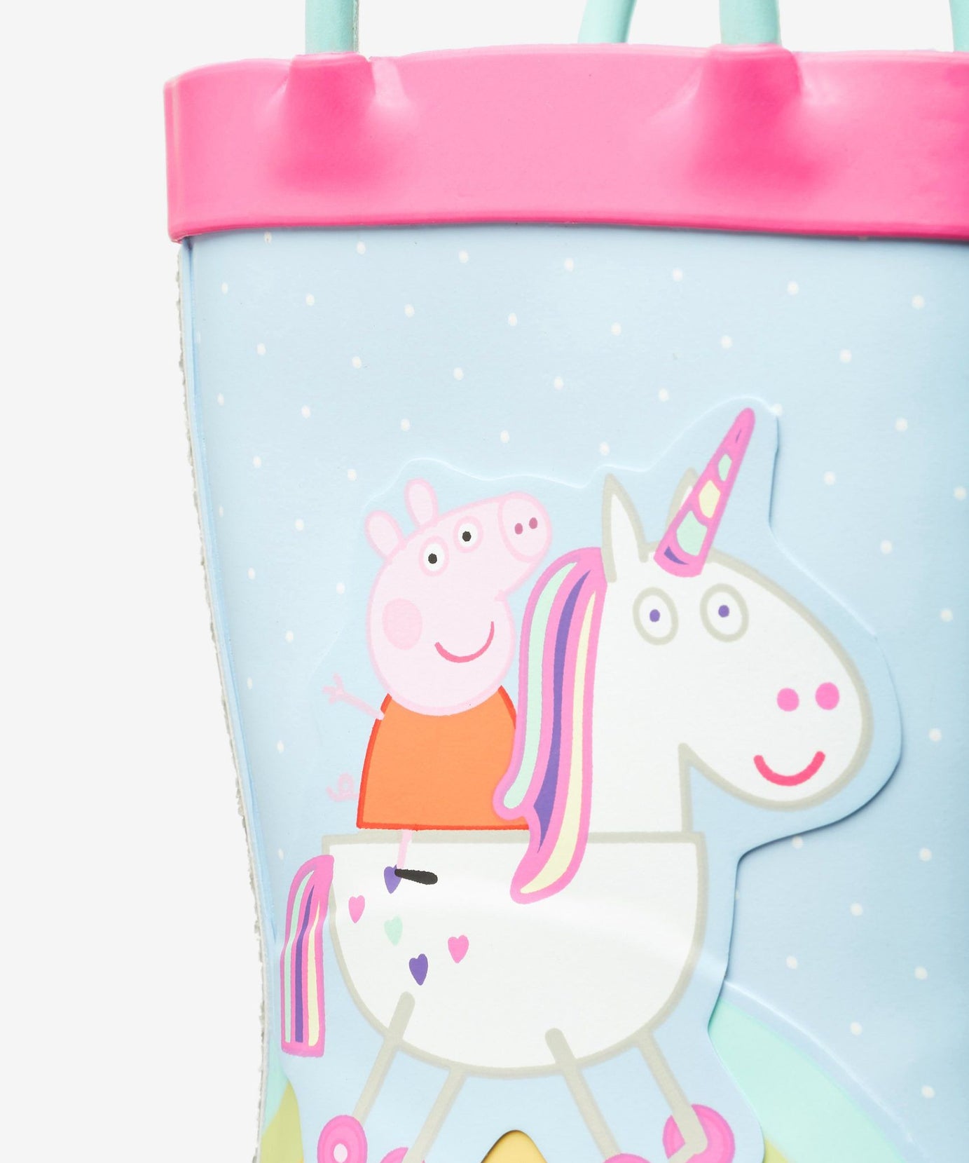 Dinossi - Peppa Pig Yumuşak Tabanlı Kız Çocuk Yağmur Çizmesi - 19-Dinossi