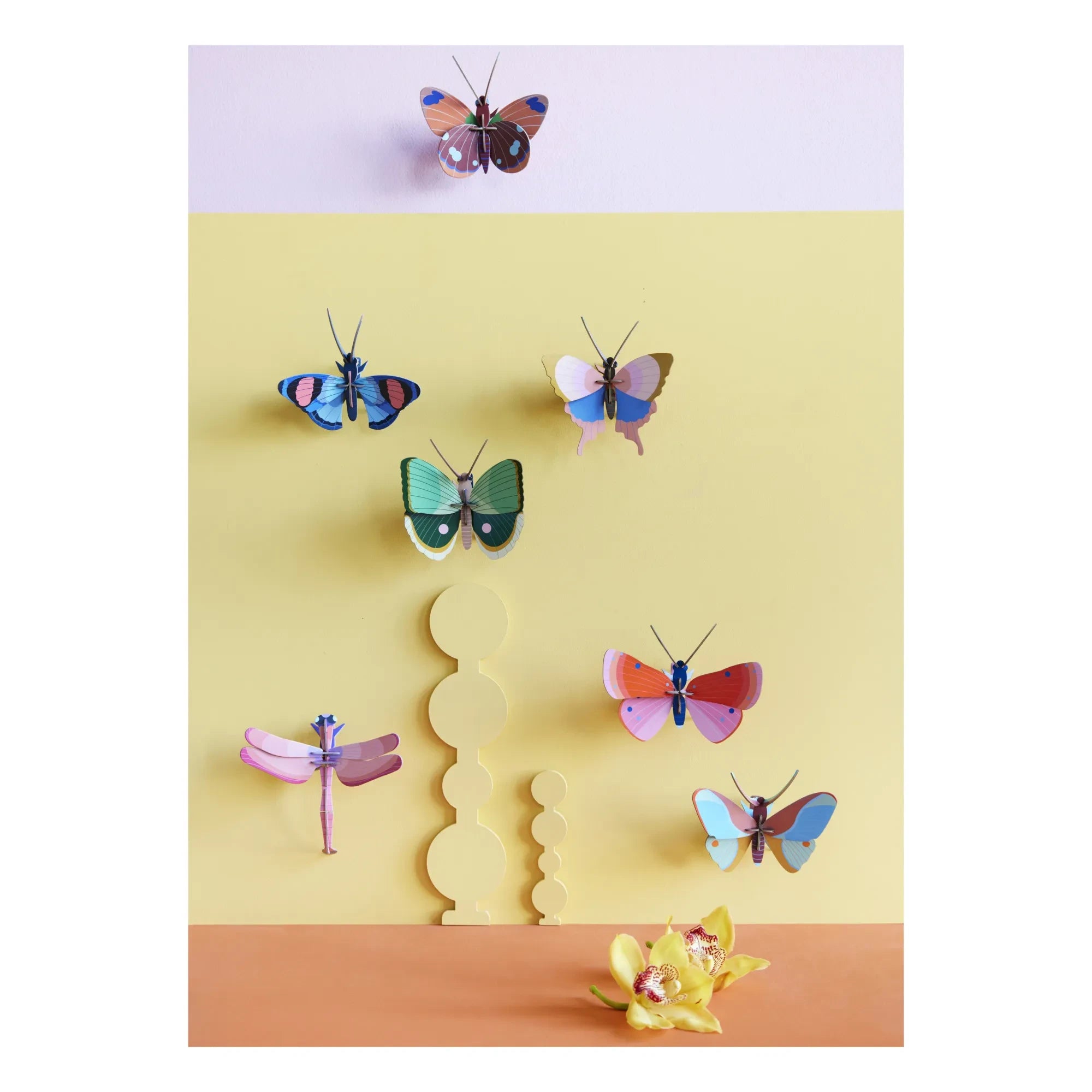 Studio Roof - Gold Framed Butterfly Wall Decoration