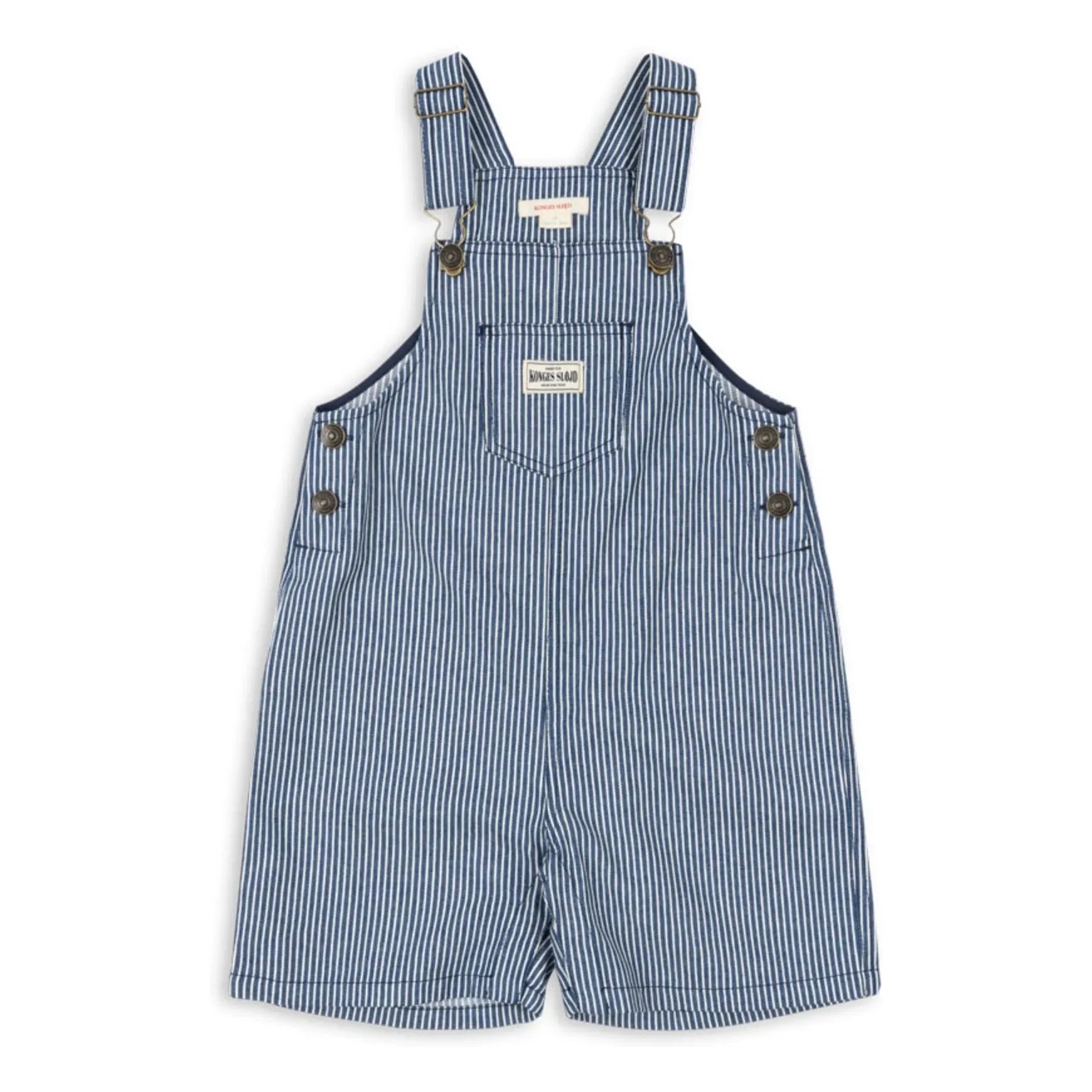 Konges Sløjd - Luc Striped Organic Cotton Short Jumpsuit | Blue