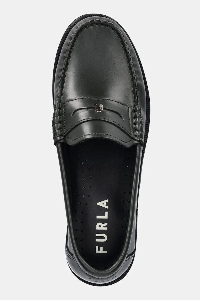 Deri Furla College Loafer Mokasen