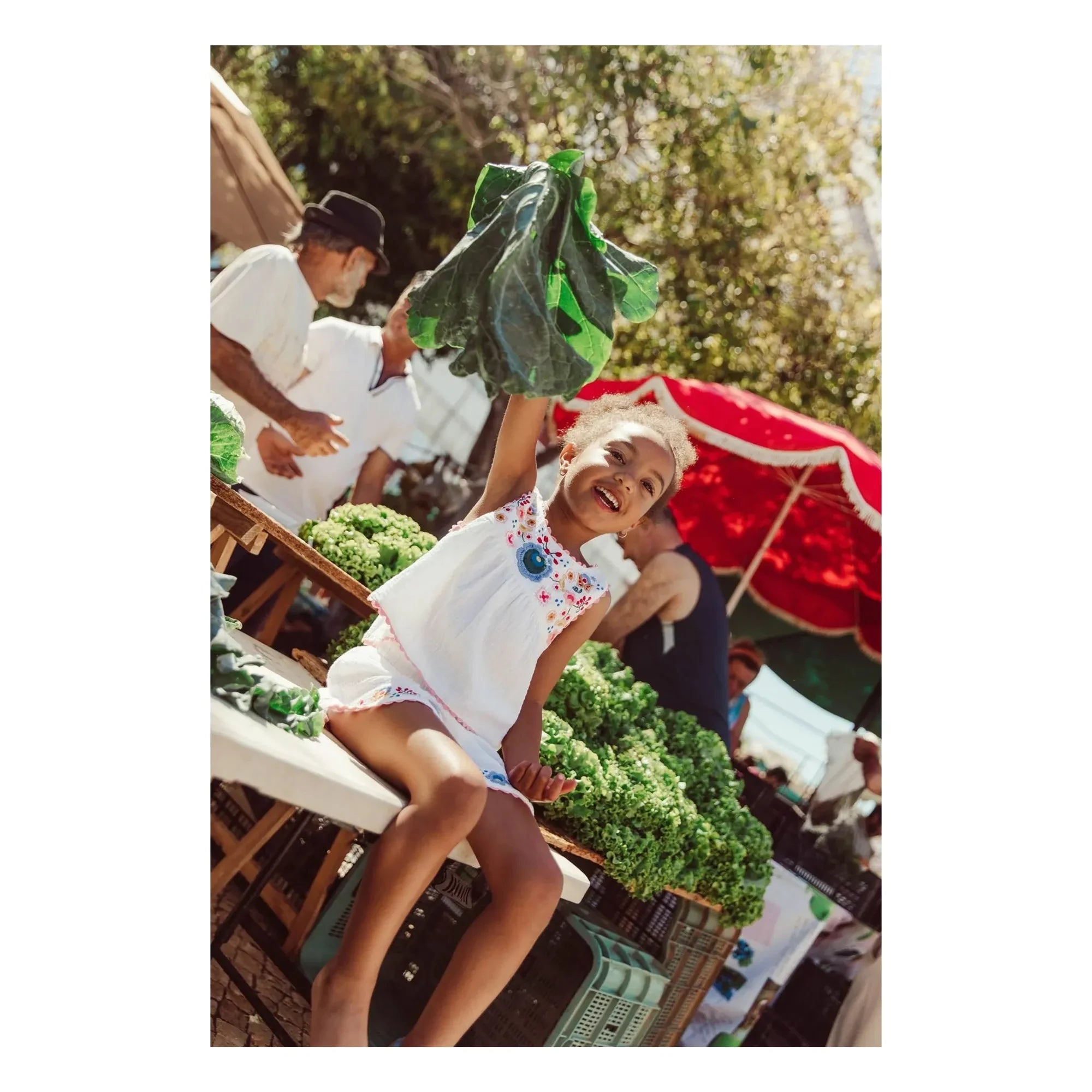 Louise Misha - Vally Organic Cotton Gingham Shorts | White