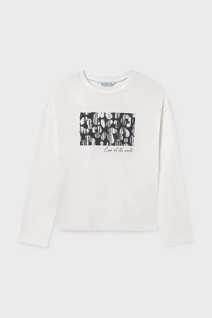Mayoral Long-Sleeve Cotton Blouse