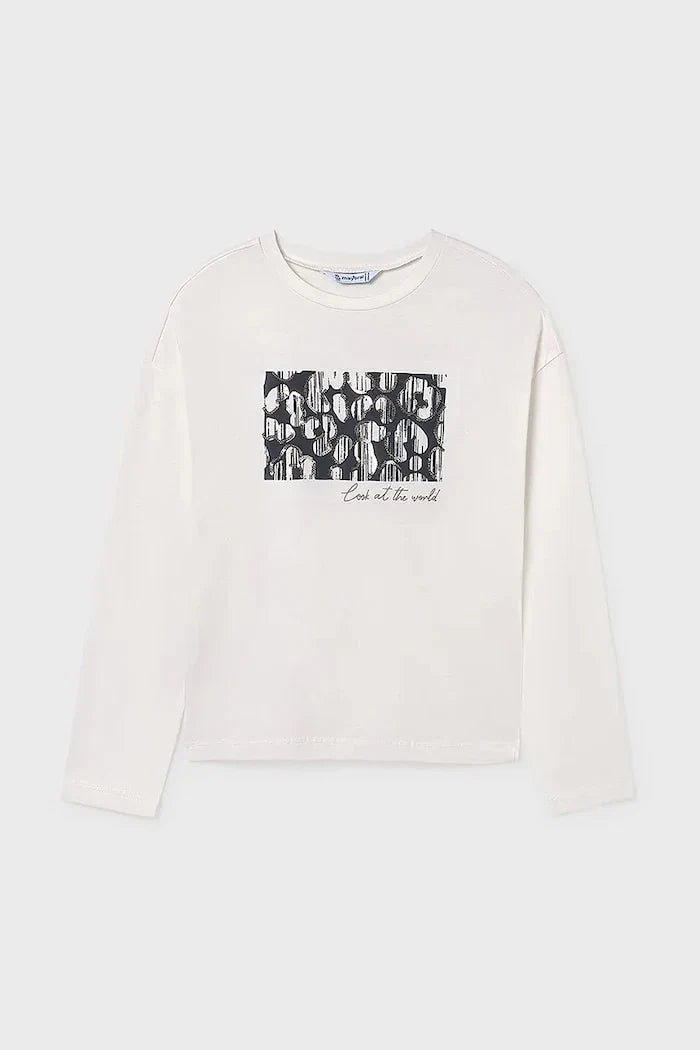 Mayoral Long-Sleeve Cotton Blouse