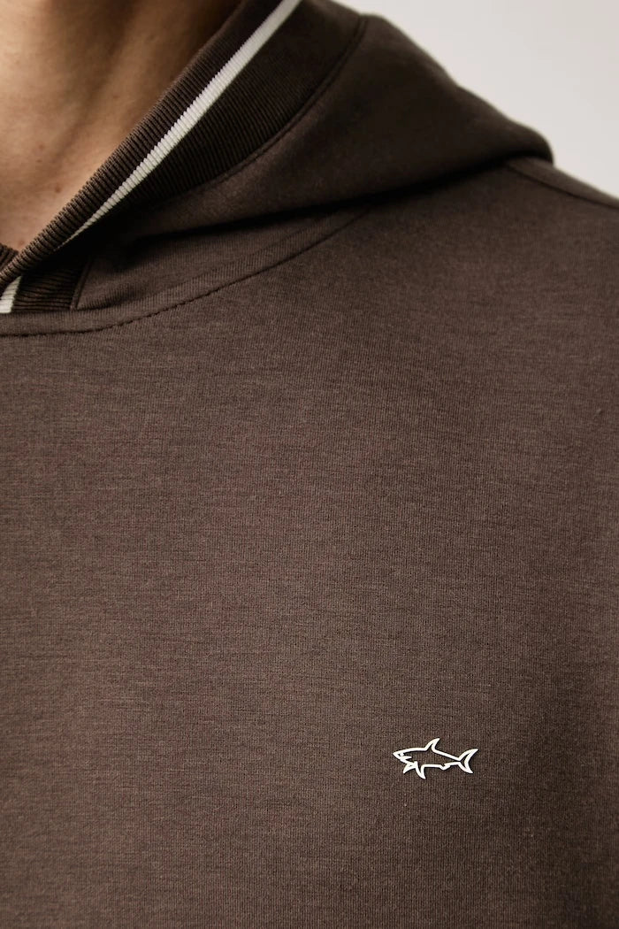 Paul&Shark modal karışımlı kapüşonlu erkek sweatshirt