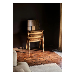 & Tradition - Daystack RD1 Chair, Robin Day | Walnut