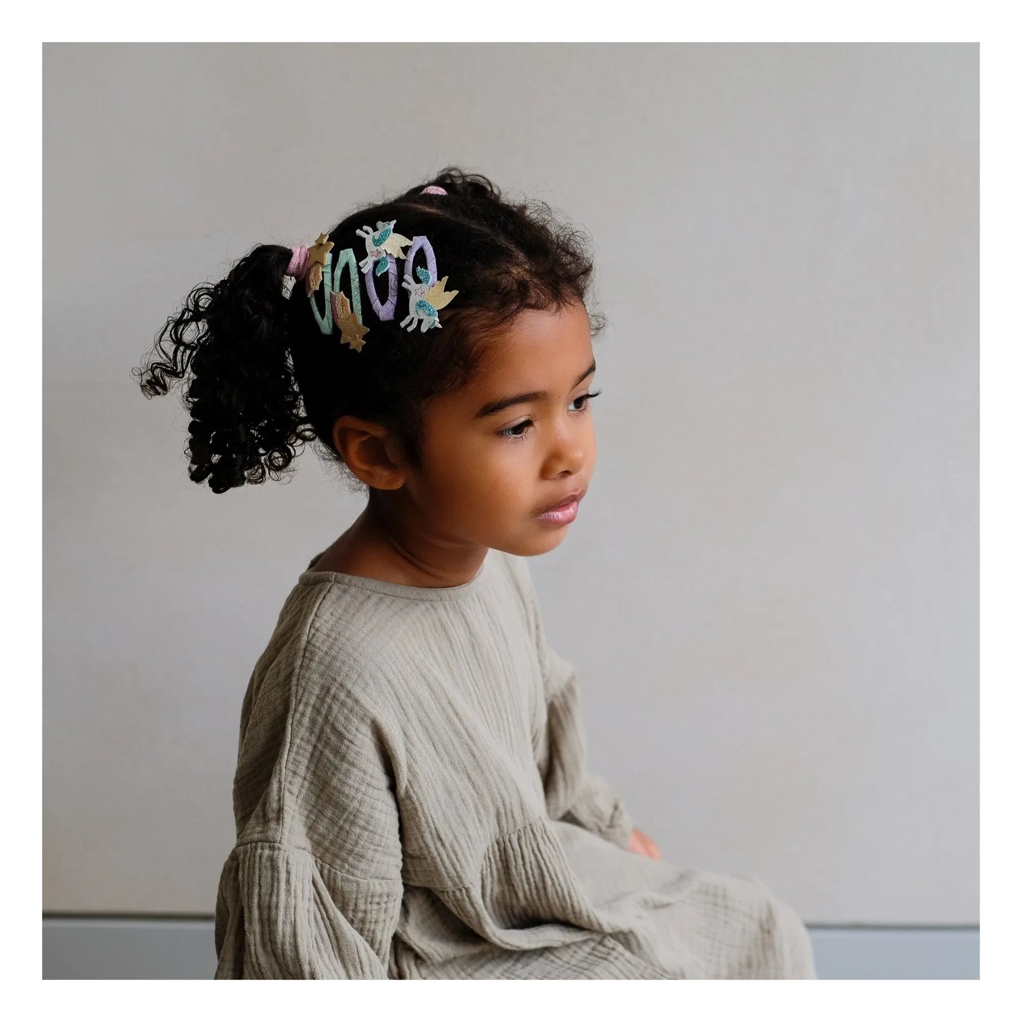 Mimi & Lula - Set of 4 Unicorn Hair Clips | Lilac