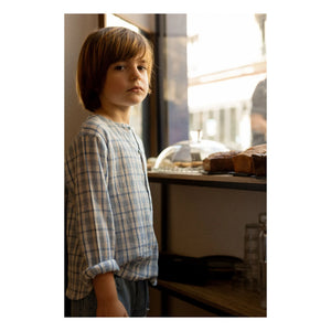 Louis Louise - Kurta Uncle Checkered | Blue