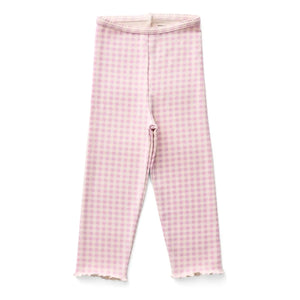 Soor Ploom - Pamuk Tayt Organic Gingham Pembe