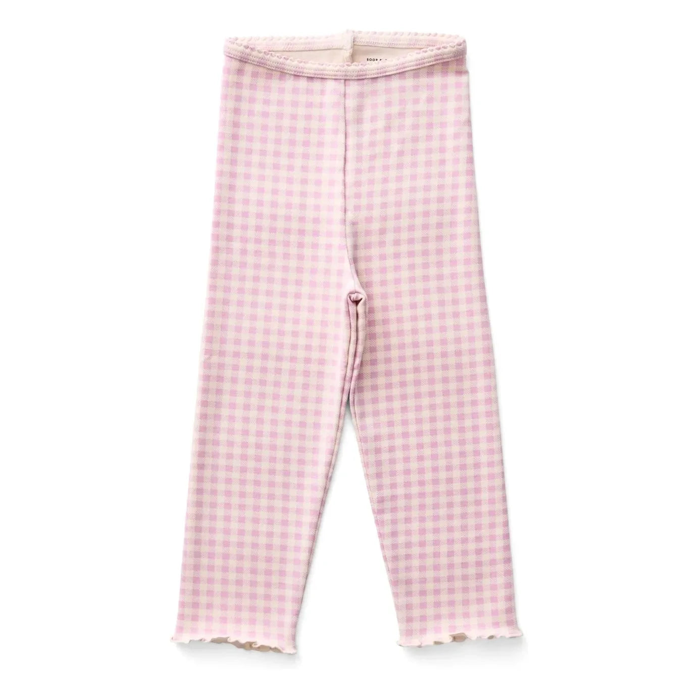 Soor Ploom - Pamuk Tayt Organic Gingham Pembe