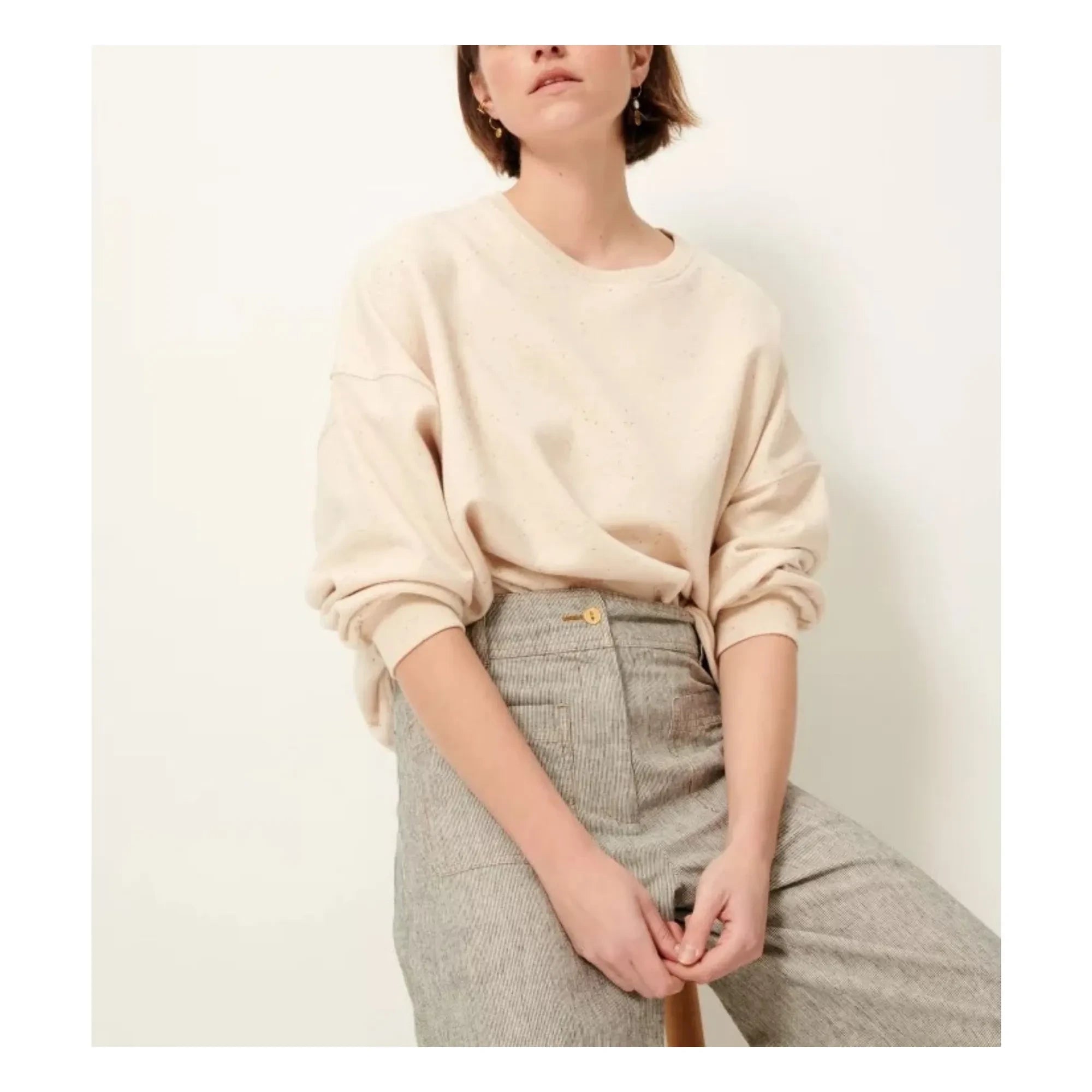 Sessùn - Oversize Chebbi sweatshirt | Ecru