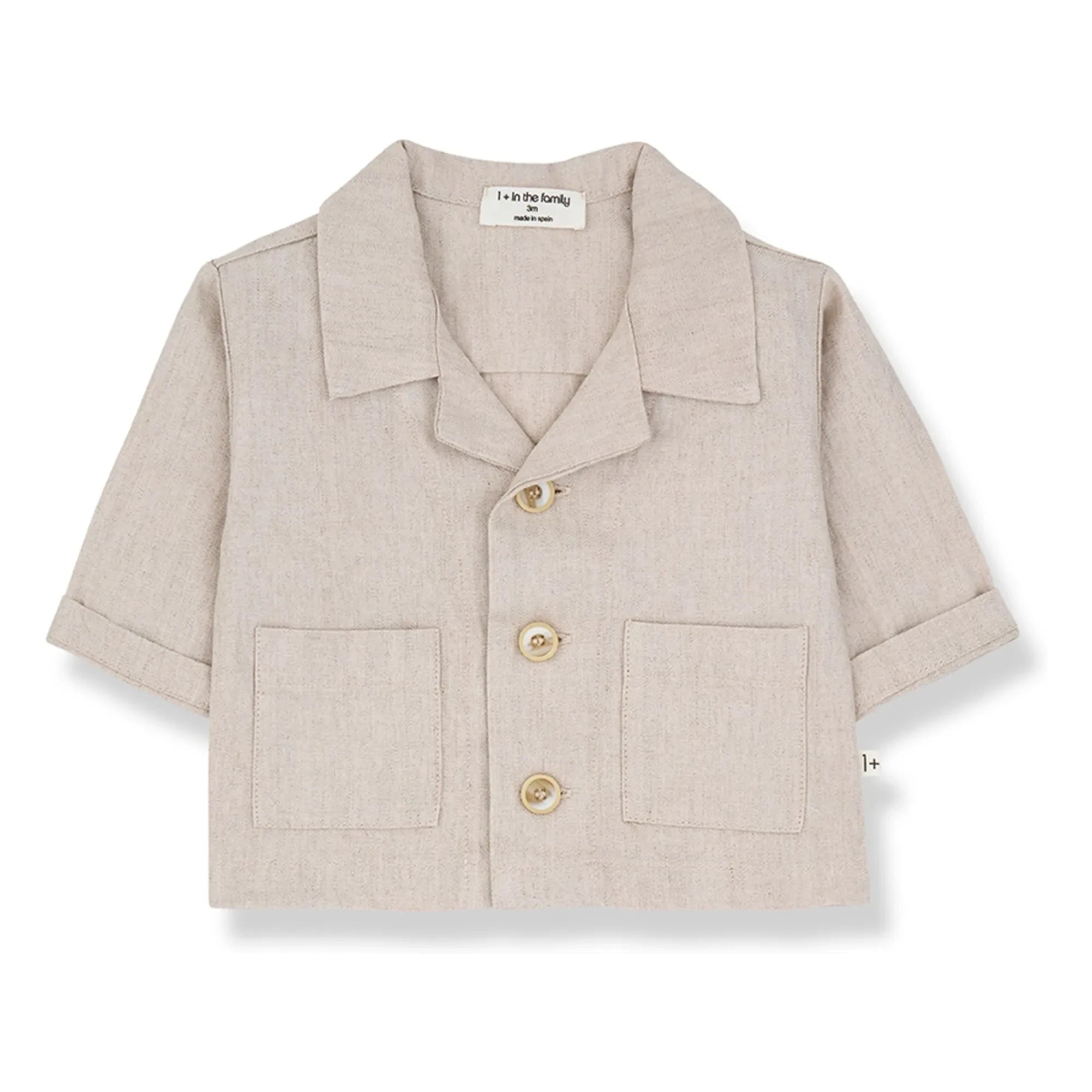 1+ in the family - Perratallada Linen Shirt | Beige