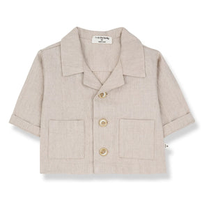 1+ in the family - Perratallada Linen Shirt | Beige
