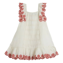 Stella McCartney Kids - Embroidered Dress | Ivory
