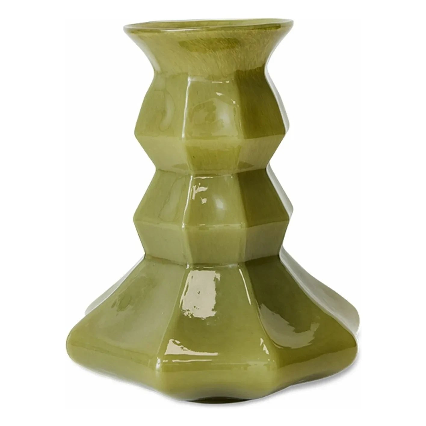 HKliving - Silhouette Glass Vase | Green