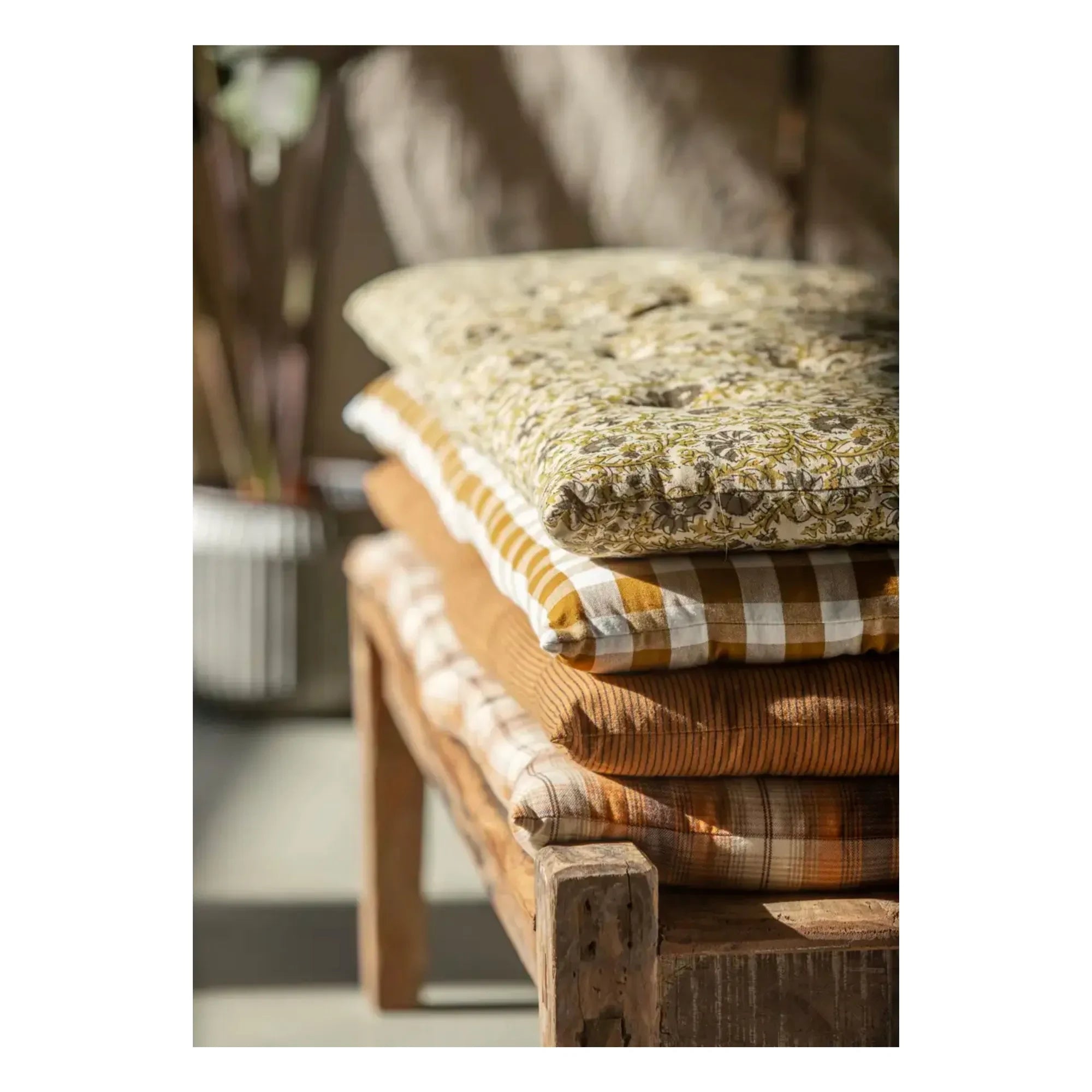 Madame Stoltz - Cotton Pinstripe Carpet | Caramel