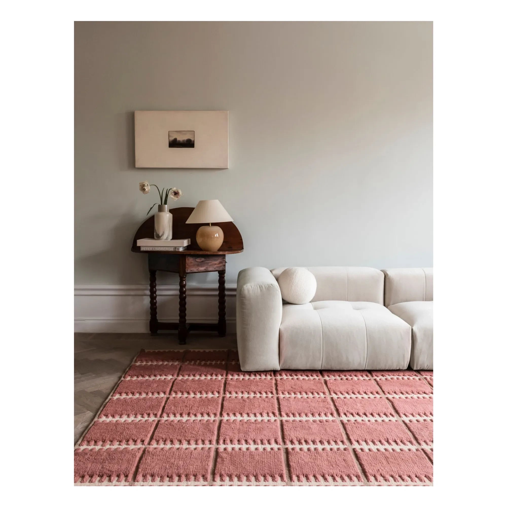 Layered - Wool Rug Lilly | Pink