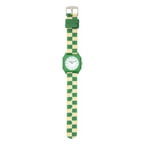 Mini Kyomo - Damier Summer Grass Saat | Yeşil