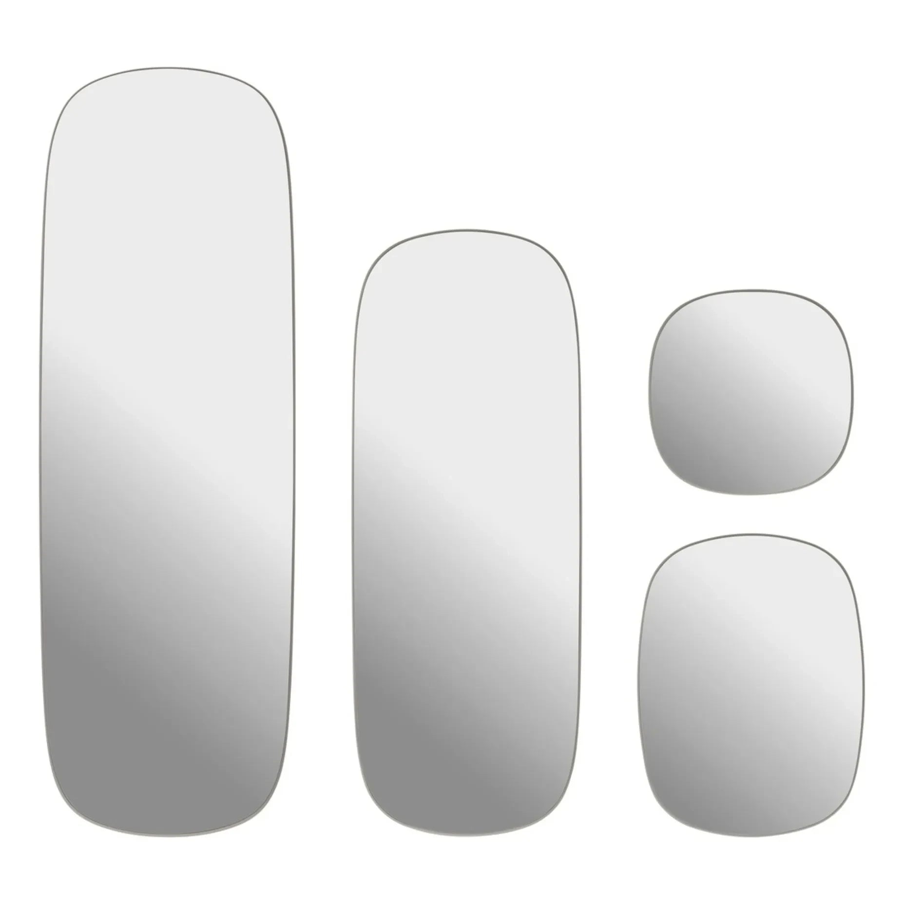 Muuto - Framed Wall Mirror 40x40 cm | Light Gray