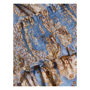 Zimmermann - Daylight Floral Print Ruffled Dress | Light Blue