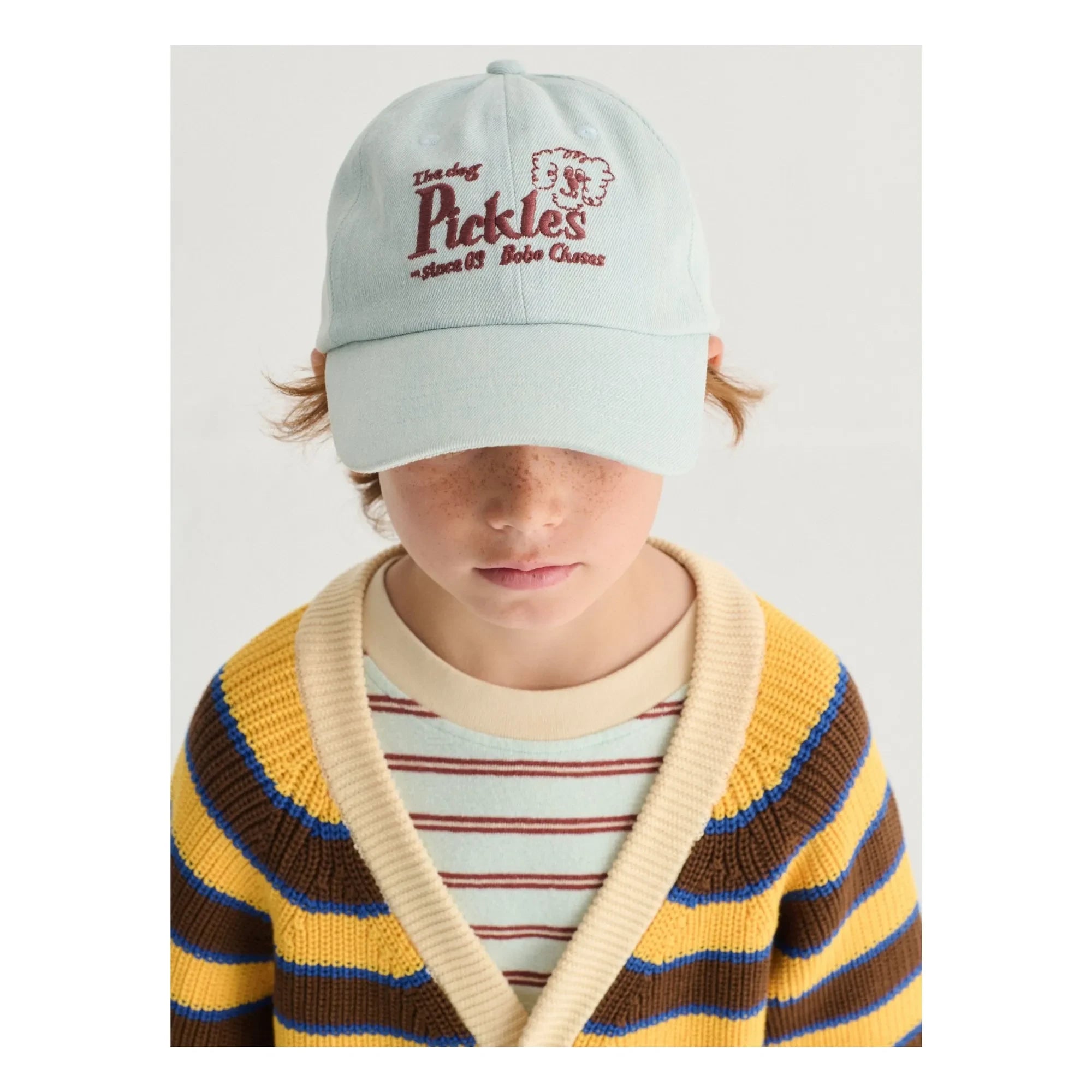 Bobo Choses - The Dog Pickles Recycled Fiber Hat | Light Blue