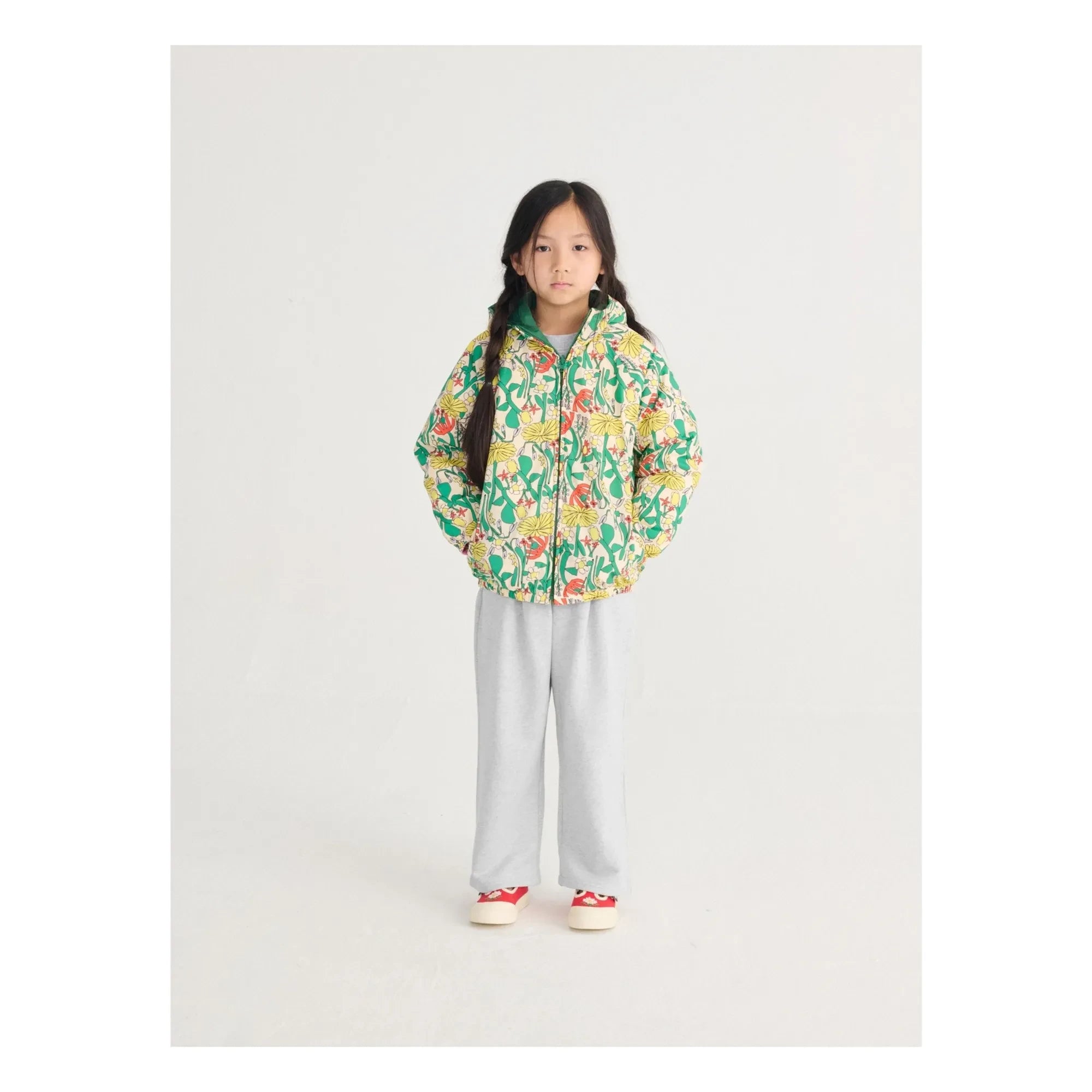 Bobo Choses - Organic Cotton Plain Jogger | Heather Grey