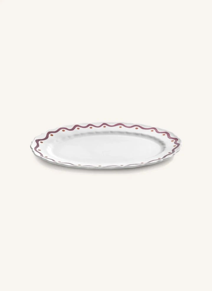 Serax - Charly Abstract Pattern Serving Plate | Purple