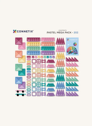 Connetix - Mega Package - 202 pieces | Pastel