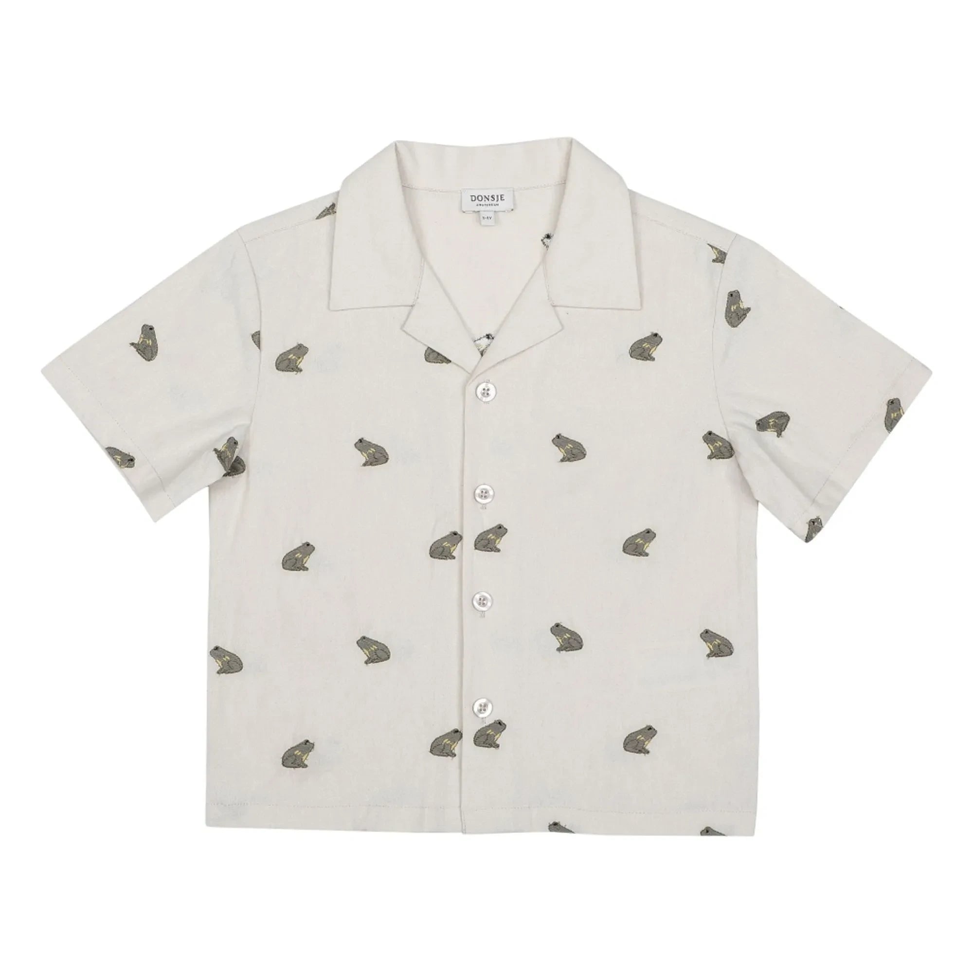Donsje - Deccie Frog shirt Linen | Off-white